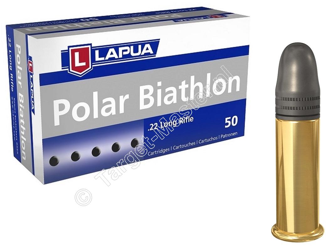 Lapua POLAR BIATHLON Ammunition .22 Long Rifle 40 grain Lead Round Nose box of 50